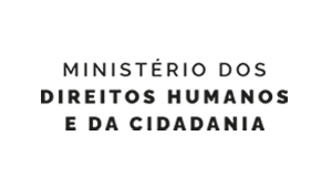 Fundo branco. Texto: Ministério dos Direitos Humanos e da Cidadania