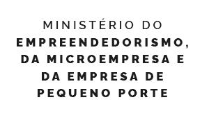 Fundo branco. Texto: Ministério do Empreendedorismo, da Microempresa e da Empresa de Pequeno Porte
