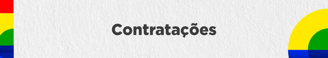 Imagem com o texto "Contratações"