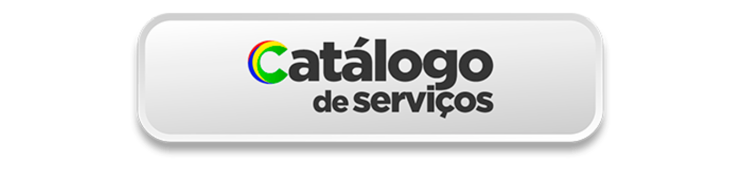 Imagem com o texto "Catálogo de Serviços"