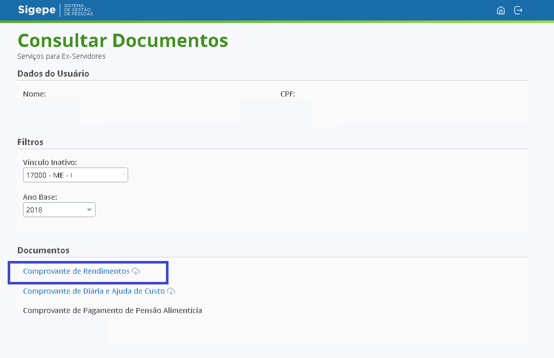 Ex-Servidores - Comprovante de Rendimentos.PNG