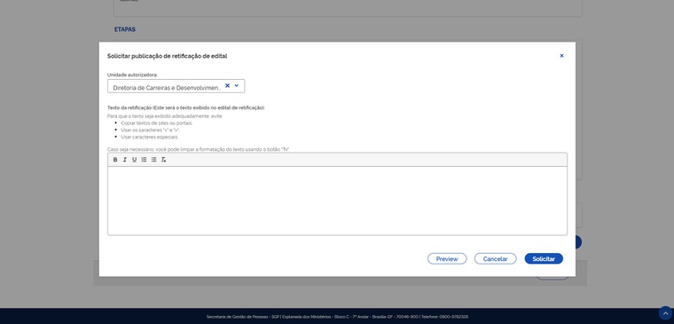 botão preview