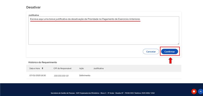 tela 6 - justificativa desativação.png