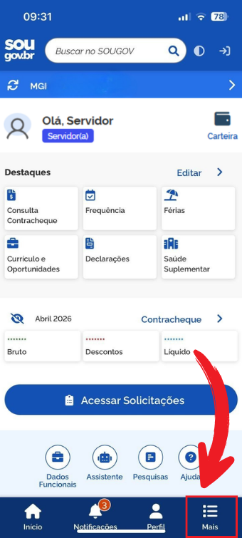 Tela Inicial