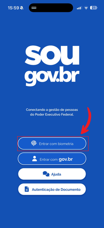 Login com biometria