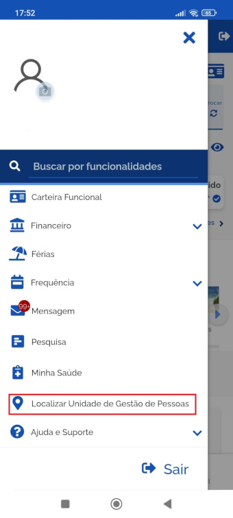 Localizar Unidade de Gestão