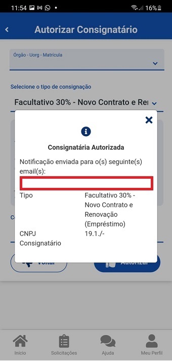 12.bTela12 - 6Passo - Autorização - EnvioEmail