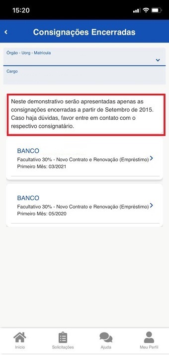 43.a.Tela43 - 3Passo - ConsutaExtrato- Ativas - ContratoMensagem
