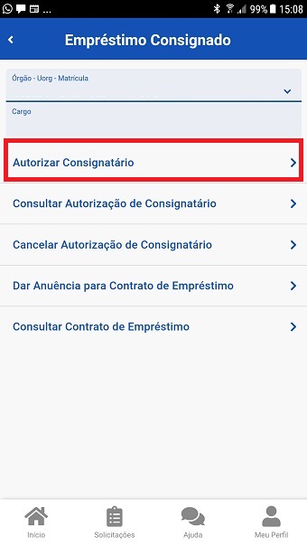 5.b.Tela 5 - 2Passo - Autorização - AutorizarConsignatario