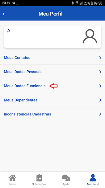 1.Tela.b.1 - 2Passo - MeuPerfil - DadosFuncionais