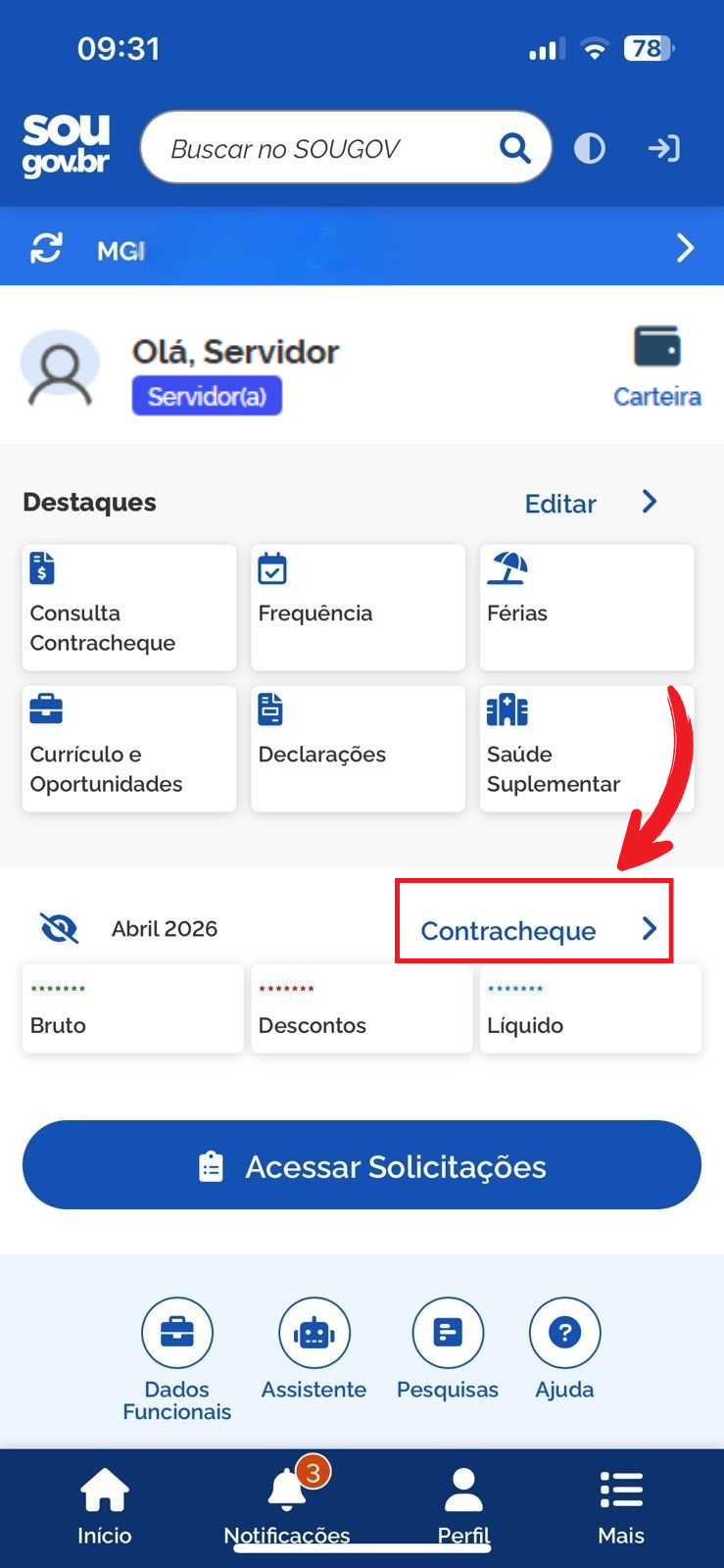 Consulta Contracheque
