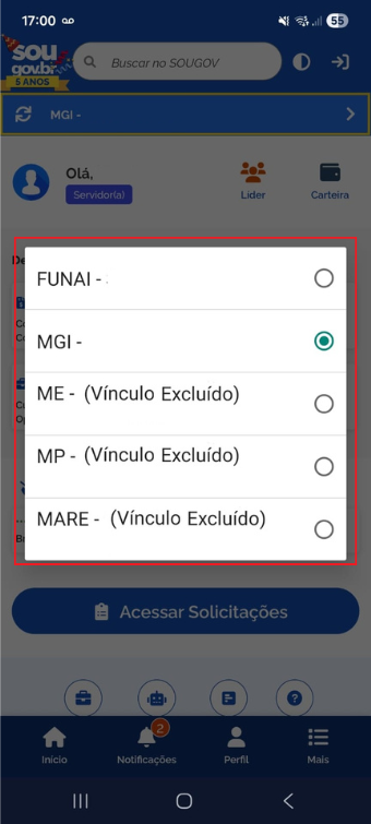 Selecionar