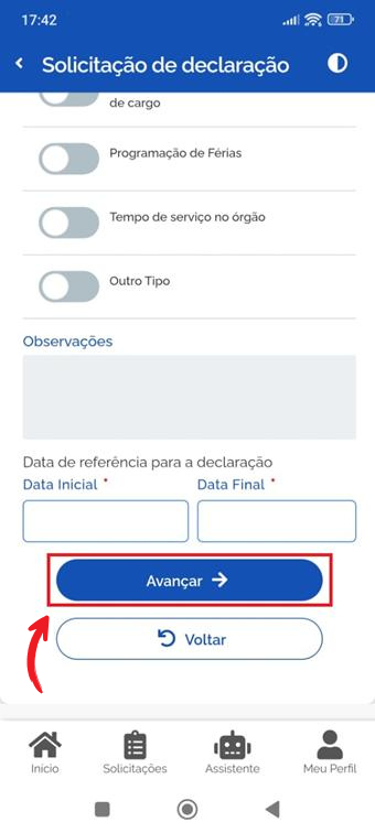 Avançar