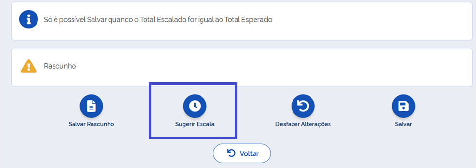Sugerir escala