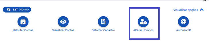 Alterar horários
