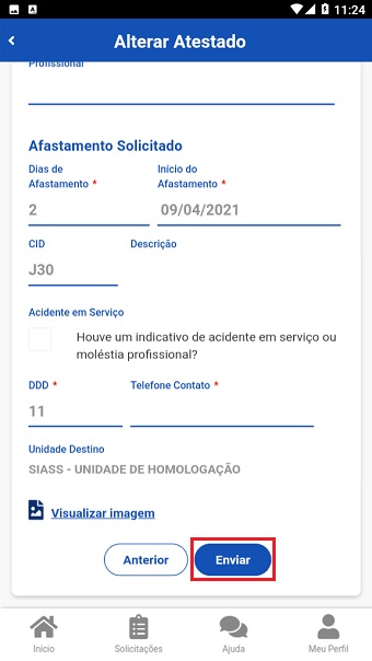 Tela19 - Alterar - Enviar