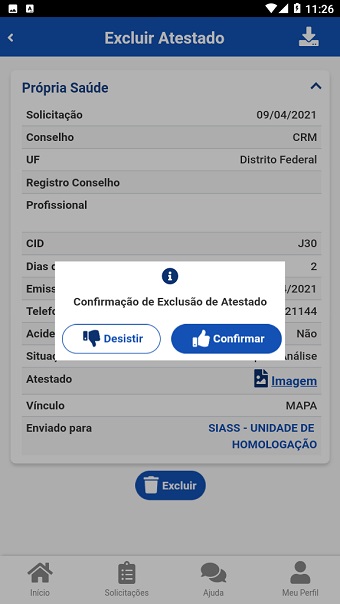 Tela24 - ExlcuirAtestado - DesistirConfirmar