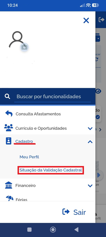 Situação da Validação Cadastral