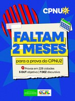 A dois meses das provas, CPNU 2 entra na reta final com foco na logística e segurança