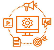 Ícone de várias ferramentas digitais