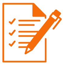 Ícone de papel e caneta