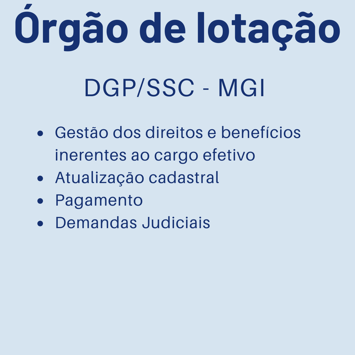texto atribuições DGP gestão de direitos, atualização cadastral