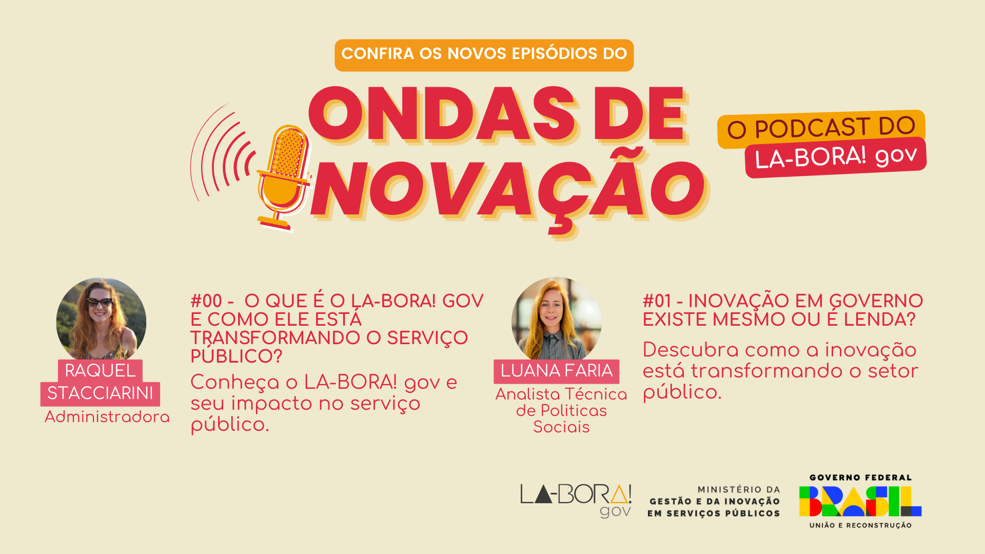 Ondas de Inovação, o podcast do LA-BORA! gov