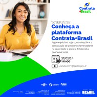 É amanhã: Gestão realiza webinar para apresentação do Contrata+Brasil