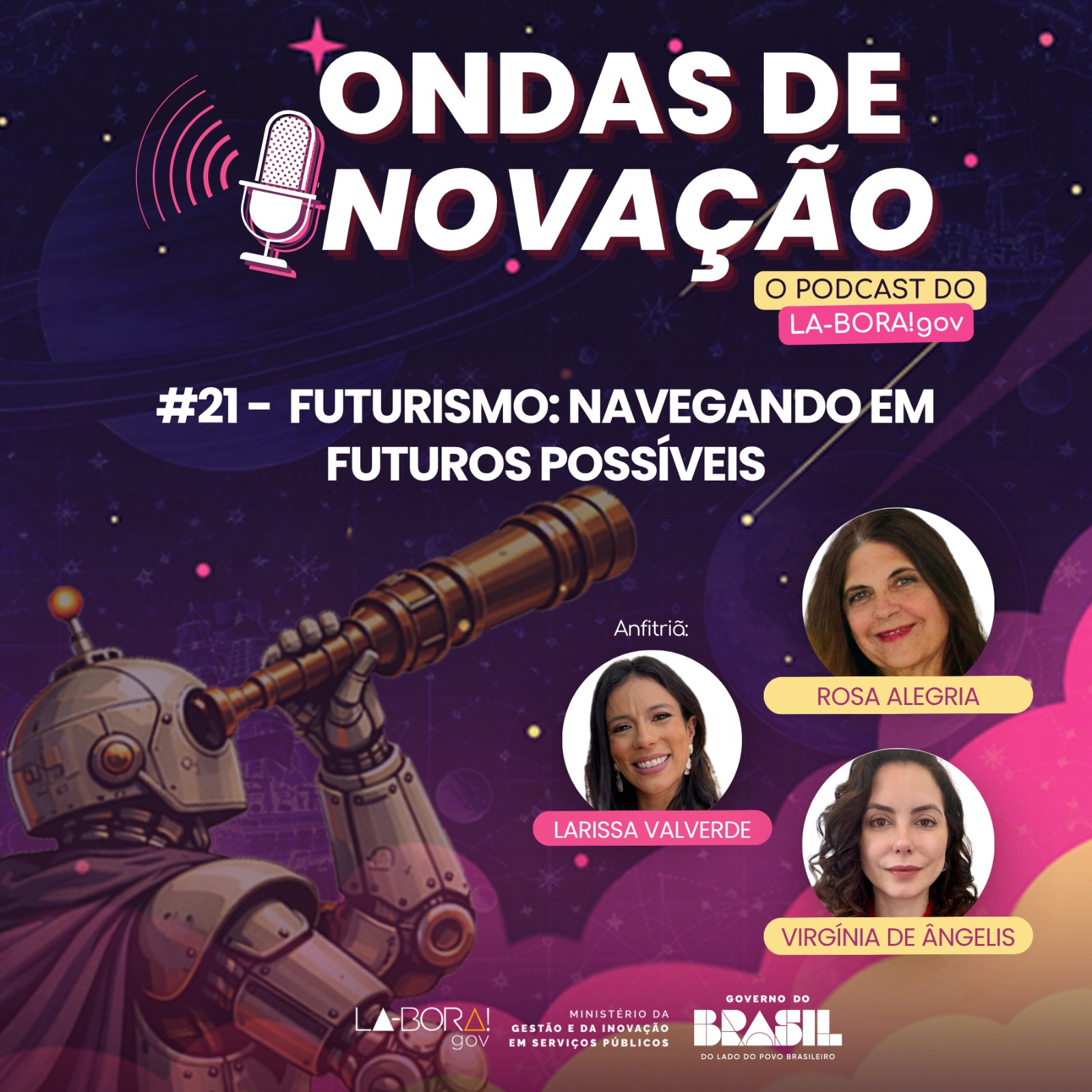 Novo episódio do Ondas de Inovação explora como o futurismo pode apoiar decisões públicas mais estratégicas, antecipando cenários e preparando o Estado para lidar com incertezas e transformações
