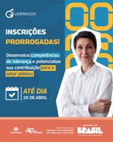 Inscrições para o LideraGOV são prorrogadas até 26 de abril