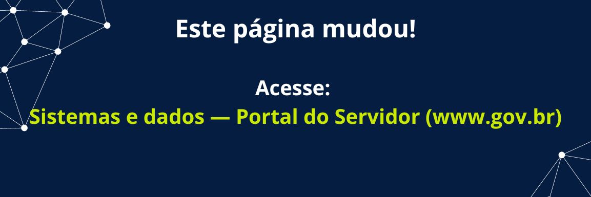 Banner azul com aviso de mudança de link para acesso ao conteúdo