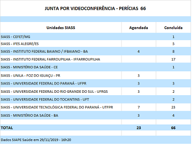 Unidades SIASS realizam Junta Oficial por Videoconferência