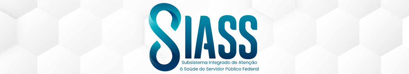Logo SIASS em comemoração aos 15 com colmeias ao fundo simbolizando construção coletiva
