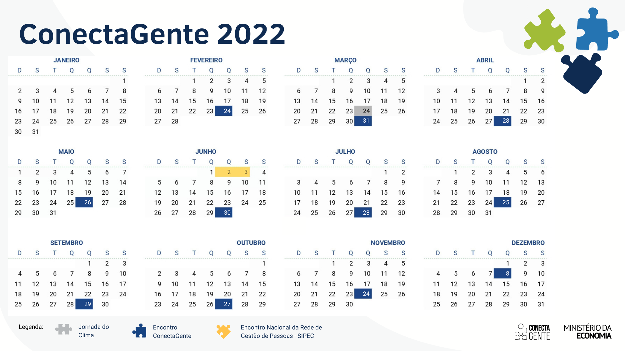 Calendário ConectaGente 2022