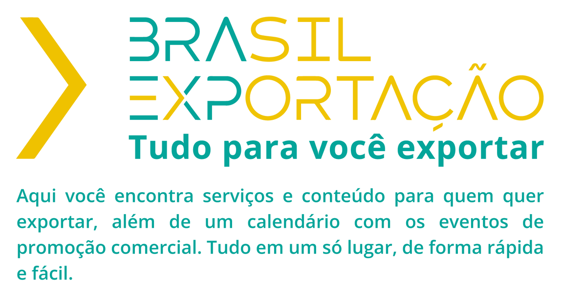 Banner Brasil Eportação, tudo para você exportar, com link para a página correspondente
