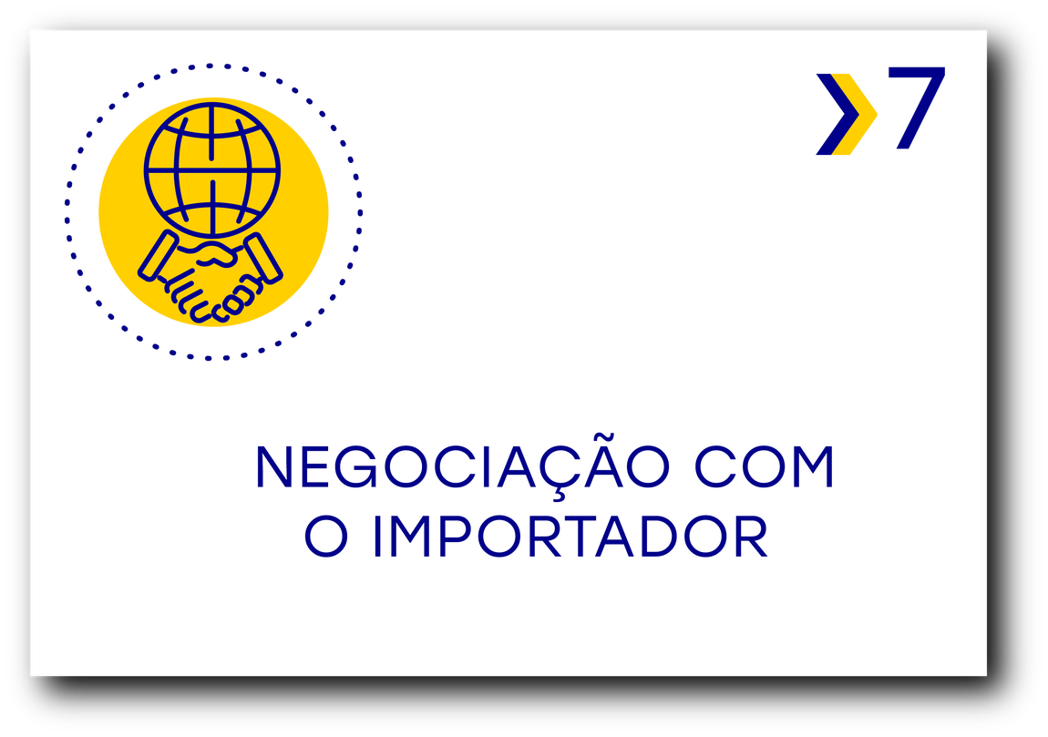 Banner Negociação com o Importador com link para o Capítulo 7 do Aprendendo a Exportar