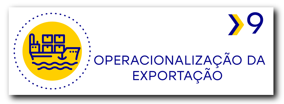 9. Operacionalização da Exportação.