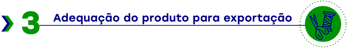 Cabeçalho adequação do produto para exportação