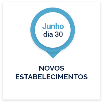 Dia 30 de Junho: Novos Estabelecimentos