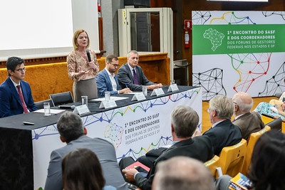 Ministério da Previdência Social participa de encontro com gestores federais organizado pela SRI Foto: Gil Ferreira / ASCOM-SRI