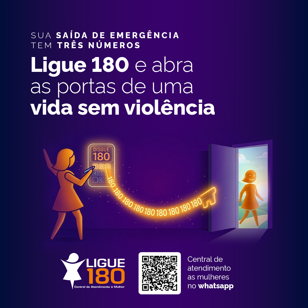 Ligue 180 - Fale pelo WhatsApp