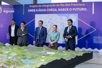 Ministra Gleisi acompanha inauguração da maquete da Transposição do Rio São Francisco