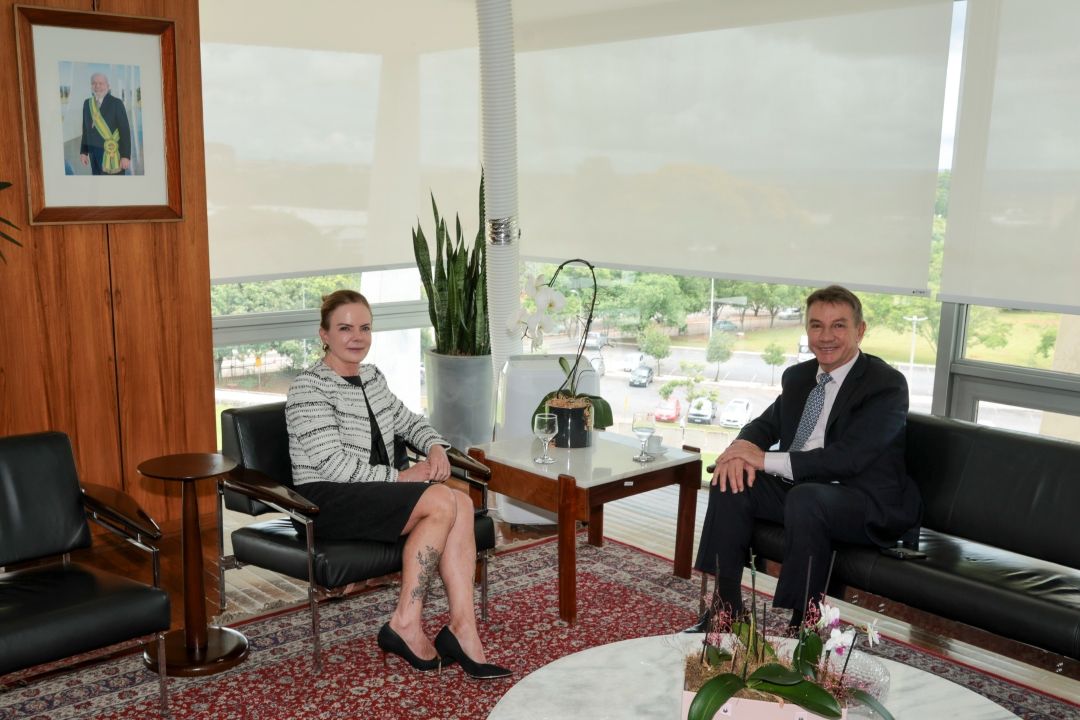 Antônio Denarium esteve no Palácio do Planalto na manhã desta quarta (7)