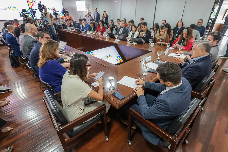 “Relação com Congresso será prioridade das prioridades”, diz ministro José Guimarães em sua 1ª entrevista coletiva, no Palácio do Planalto