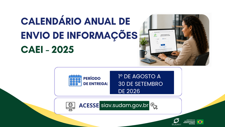 Calendário Anual de Envio de Informações – CAEI 2025
