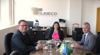 Sudeco recebe prefeito de Sonora/MS e reitor da UEMS