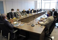 Superintendente Nelson Fraga conhece o novo presidente da Assomasul