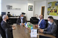Superintendente Nelson Fraga recebe o novo prefeito de Goiânia