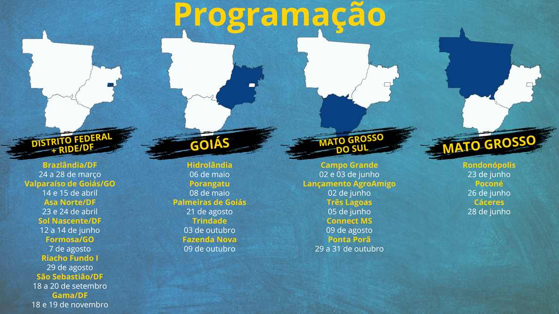 Programação Caravana da Sudeco 2025