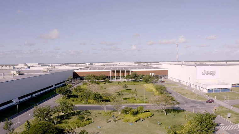 Complexo industrial da Stellantis em Goiana (PE). Foto: Stellantis.